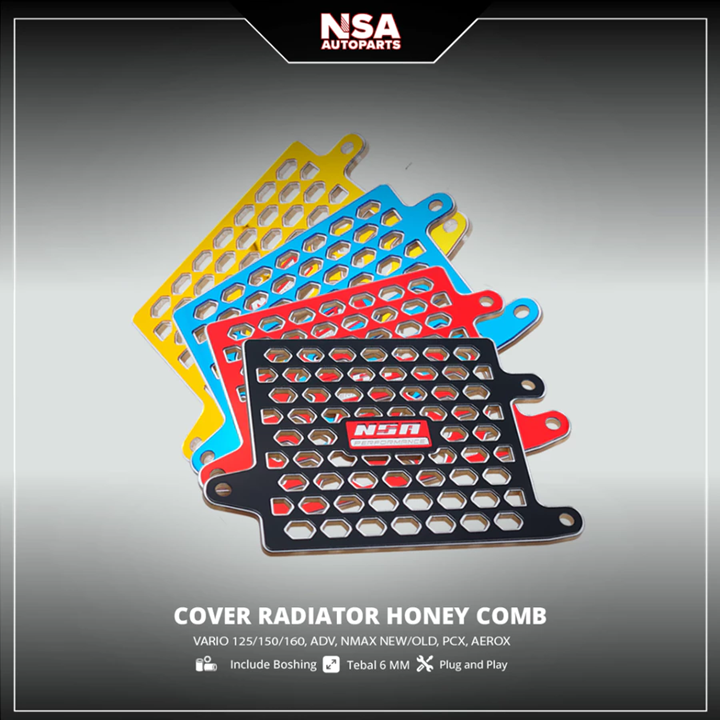 COVER RADIATOR HONEY COMB SERIES VARIO 110/125/150/160,PCX 150/160, NSA COVER RADIATOR HRC